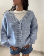 CARDIGAN AZZURRO MÉLANGE Denny Rose