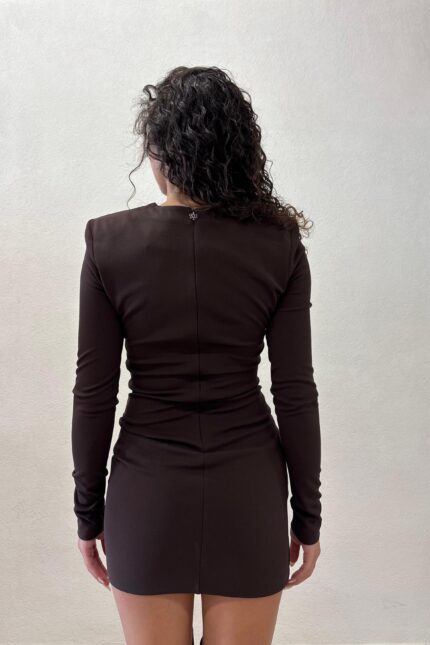 ABITO A TUBINO MOKA MINI DRESS SIENNA Aniye By