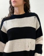 MAGLIA A RIGHE BIANCO E NERO PULL ALY Aniye By