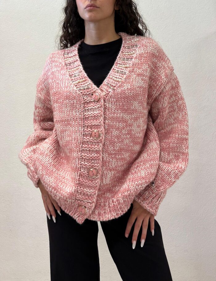 CARDIGAN ROSA MÉLANGE Denny Rose