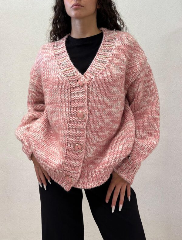CARDIGAN ROSA MÉLANGE Denny Rose
