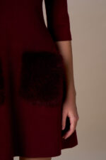 ABITO CORTO BORDEAUX ECOPELLICCIA No Secrets