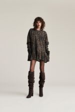 ABITO IN FELPA ANIMALIER MINI DRESS MAKU Aniye By