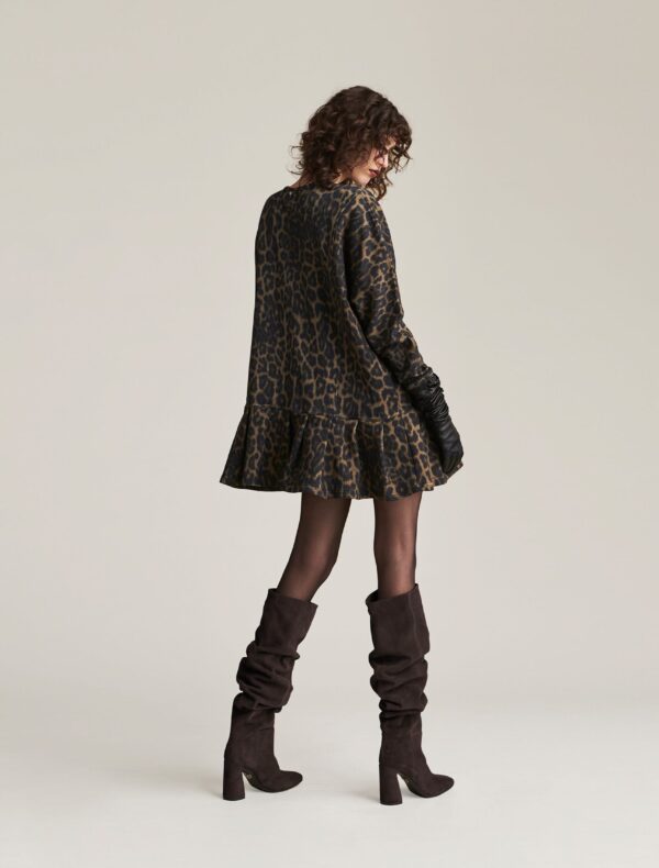 ABITO IN FELPA ANIMALIER MINI DRESS MAKU Aniye By