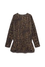 ABITO IN FELPA ANIMALIER MINI DRESS MAKU Aniye By