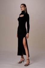 ABITO LUNGO NERO CUT OUT No Secrets