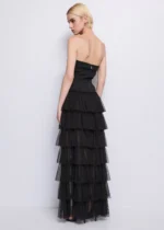 ABITO LUNGO TULLE NERO Denny Rose