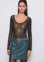 BODY TRASPARENTE CUORE E STRASS Denny Rose