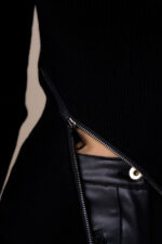 MAGLIA DOLCEVITA NERA ZIP No Secrets