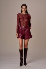 MAGLIA STRASS BORDEAUX No Segrets