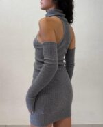 ABITO GRIGIO MINI DRESS VIVIEN Aniye By