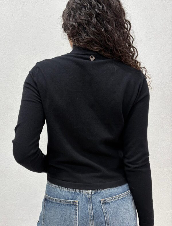 MAGLIA LUPETTO CUT OUT NERO Denny Rose