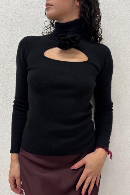 MAGLIA NERA CUT OUT No Secrets