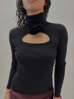 MAGLIA NERA CUT OUT No Secrets