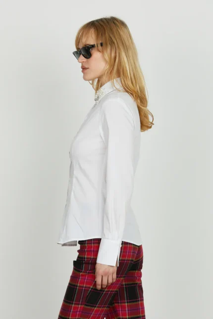 CAMICIA BIANCA STRECH PERLE YOH Relish