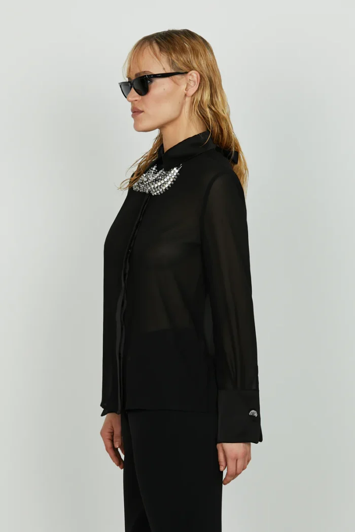CAMICIA NERA GIOIELLO VULEC Relish