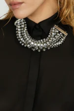 CAMICIA NERA GIOIELLO VULEC Relish