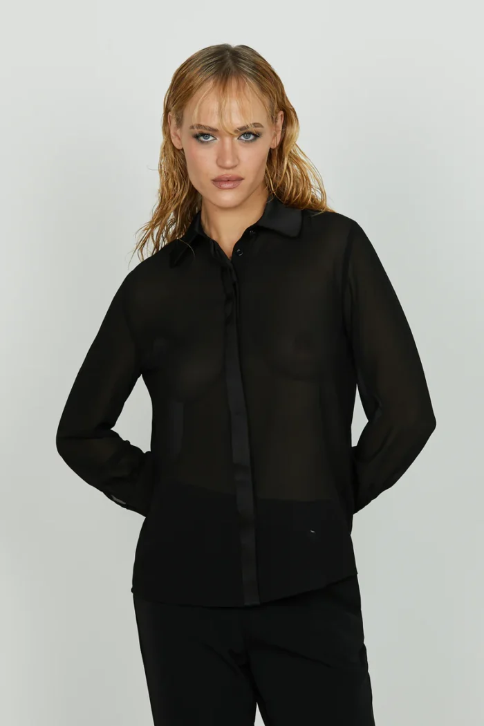 CAMICIA NERA GIOIELLO VULEC Relish