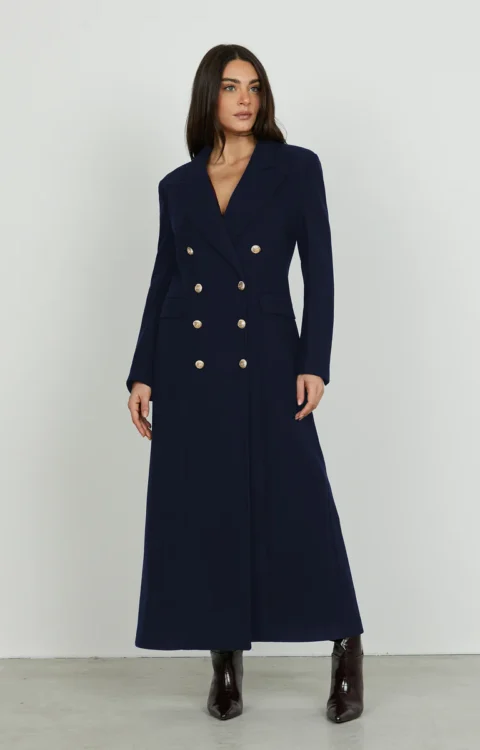 CAPPOTTO BLU NOTTE LUNGO DOPPIOPETTO TERES Relish