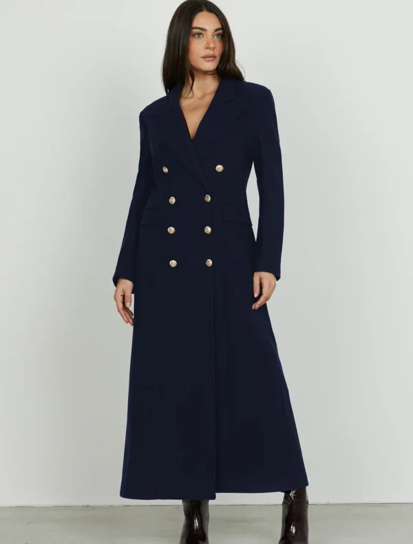 CAPPOTTO BLU NOTTE LUNGO DOPPIOPETTO TERES Relish