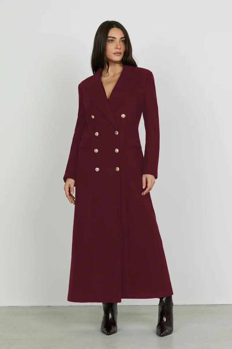 CAPPOTTO BORDEAUX LUNGO DOPPIOPETTO TERES Relish