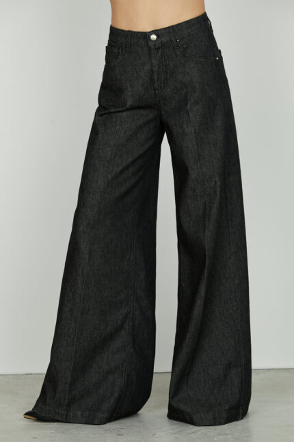 JEANS FLARE IN DENIM GRIGIO LINDA Relish