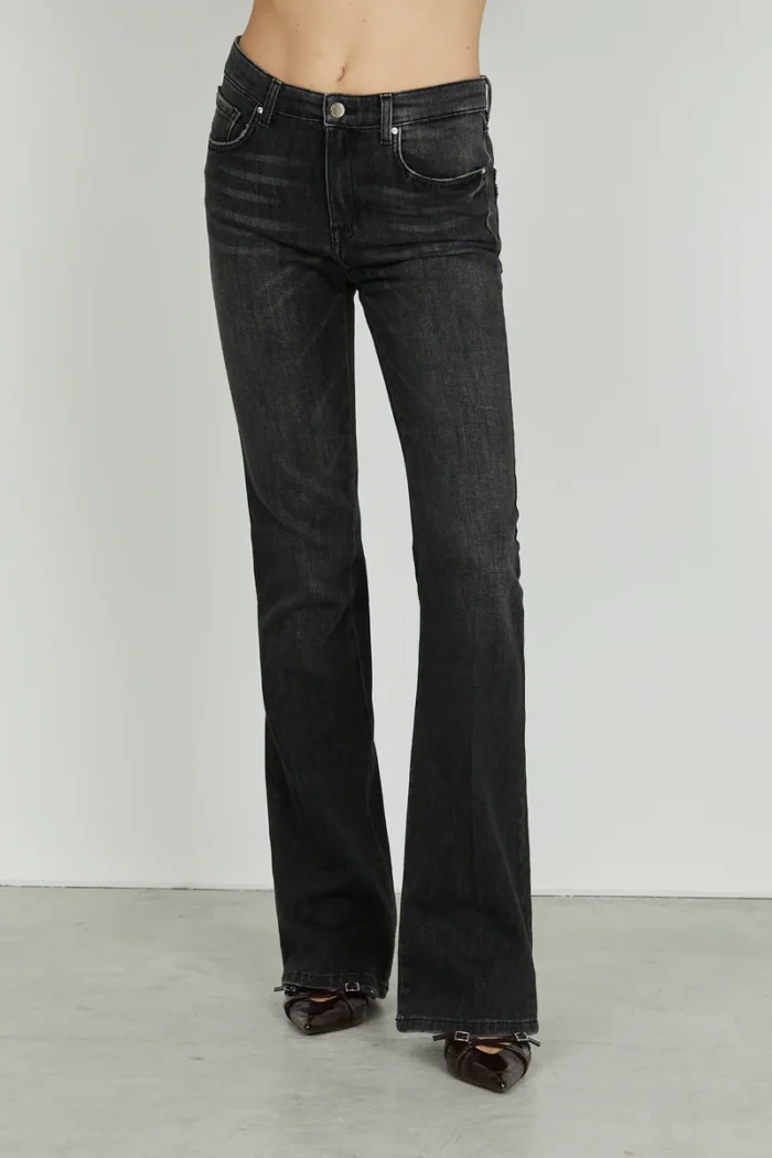 JEANS GRIGIO A ZAMPA SHIFFER Relish