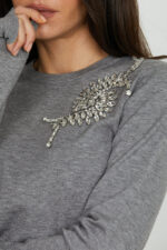 MAGLIA PULL GIOIELLO GRIGIO CRETAS Relish