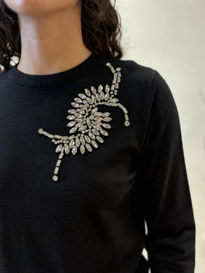 MAGLIA PULL GIOIELLO NERO CRETAS Relish