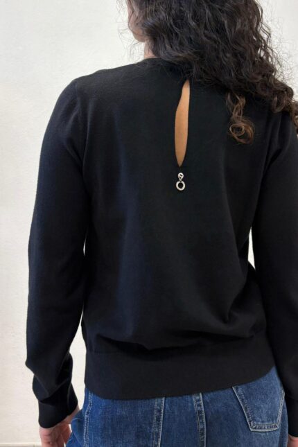 MAGLIA PULL GIOIELLO NERO CRETAS Relish
