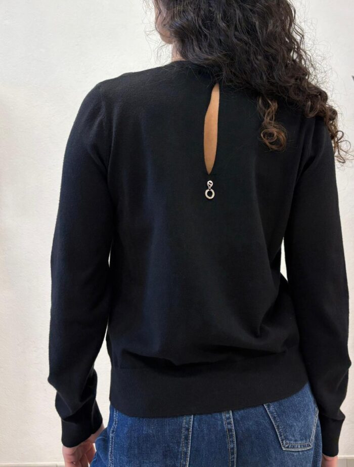 MAGLIA PULL GIOIELLO NERO CRETAS Relish
