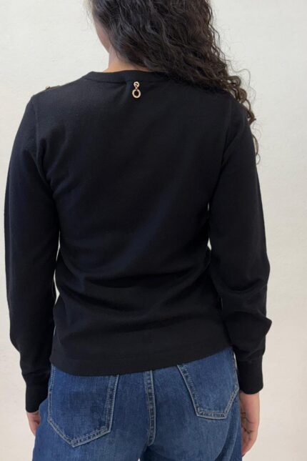 MAGLIA PULL GIOIELLO NERO CRETAS Relish