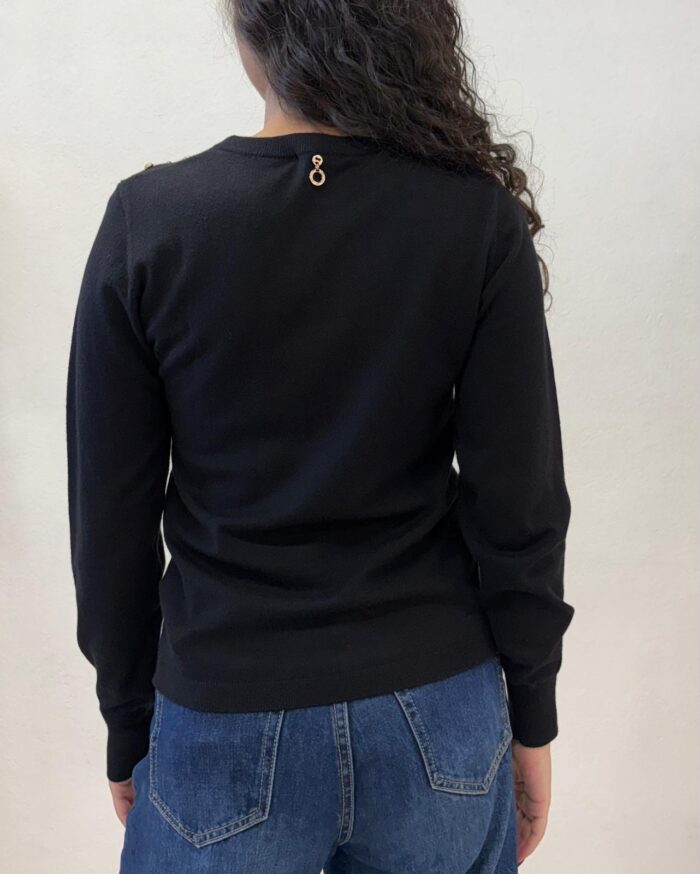 MAGLIA PULL GIOIELLO NERO CRETAS Relish