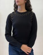 MAGLIA PULL GIOIELLO NERO CRETAS Relish