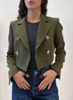 GIACCA BLAZER CROP MILITARE GAEL Relish