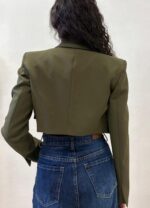 GIACCA BLAZER CROP MILITARE GAEL Relish