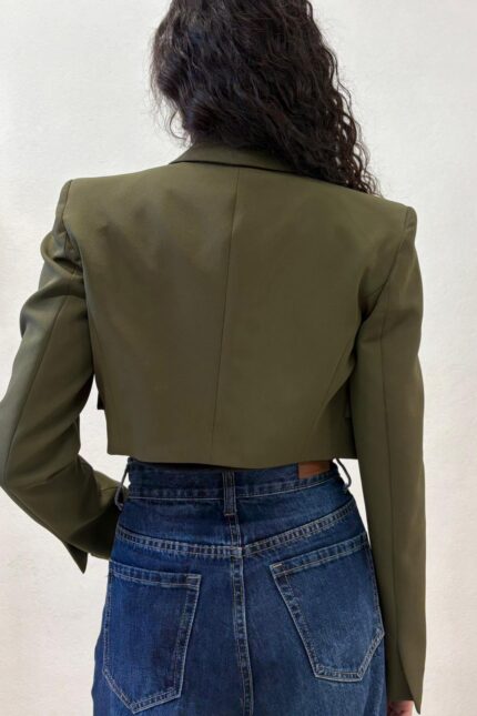 GIACCA BLAZER CROP MILITARE GAEL Relish