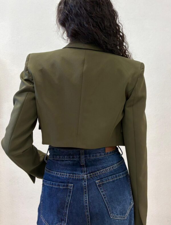 GIACCA BLAZER CROP MILITARE GAEL Relish