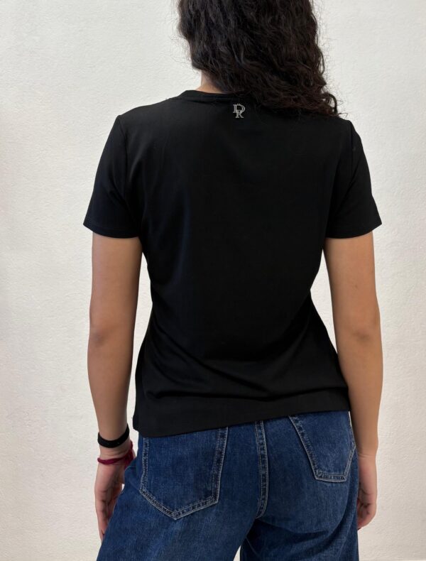 MAGLIA PULL NERO SVASATO Denny Rose