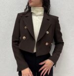 GIACCA BLAZER CROP MORO GAEL Relish