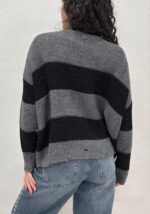 MAGLIA PULL GRIGIO A RIGHE LUREX CALIN Relish