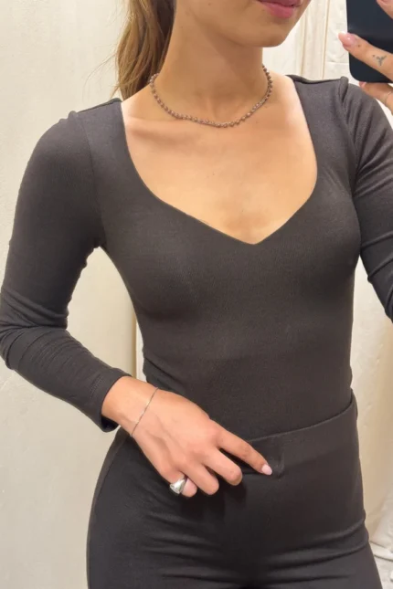 BODY SCOLLO A CUORE MOKA Haveone