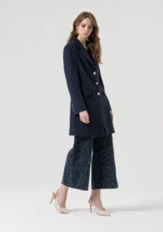 CAPPOTTO MONOPETTO BLU NAVY Fracomina