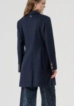 CAPPOTTO MONOPETTO BLU NAVY Fracomina