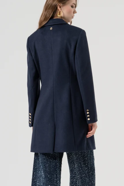 CAPPOTTO MONOPETTO BLU NAVY Fracomina