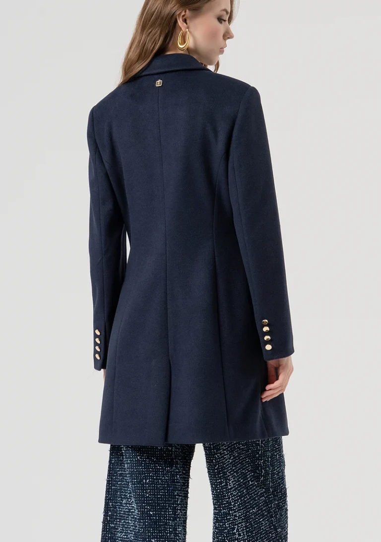 CAPPOTTO MONOPETTO BLU NAVY Fracomina