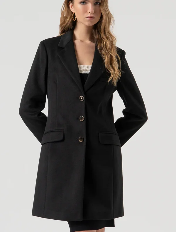 CAPPOTTO MONOPETTO NERO Fracomina