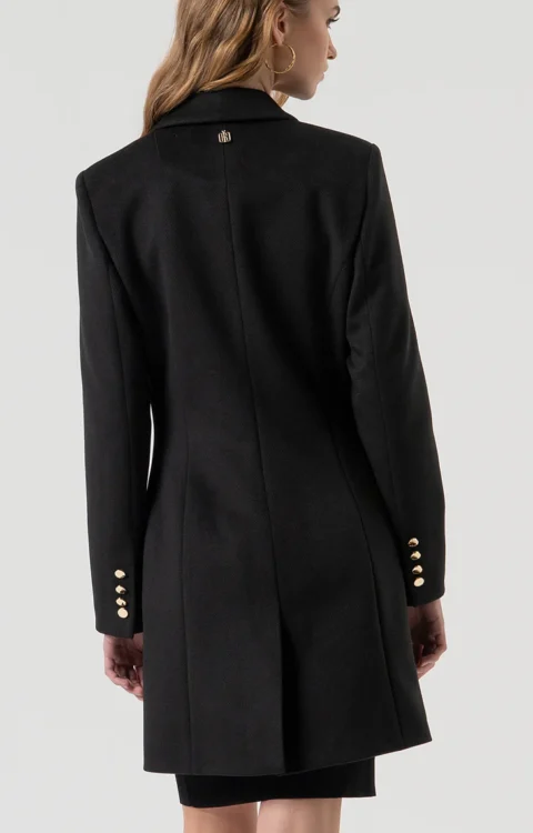CAPPOTTO MONOPETTO NERO Fracomina