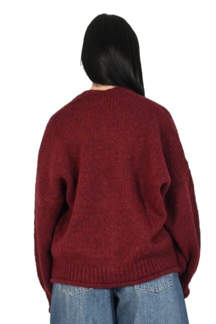 CARDIGAN OVER BORDEAUX Haveone