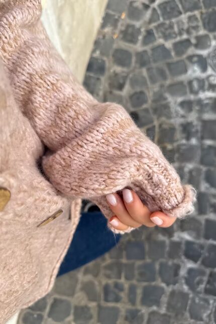 CARDIGAN OVER ROSA MÉLANGE Haveone